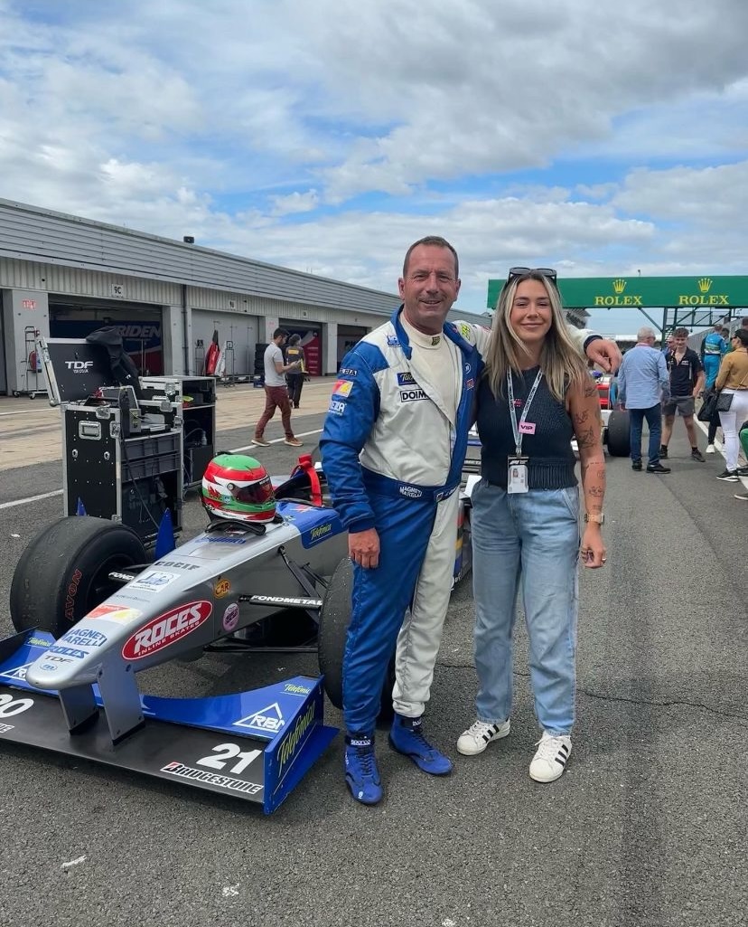 James Belton and his daughter